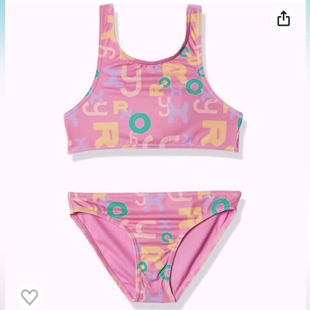 NWT girls Roxy two piece bathing suit!